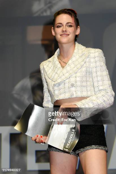 Krsiten Stewart attends the Tribute to Kristen Stewart during the 45th Deauville American Film Festival on September 13, 2019 in Deauville, France.