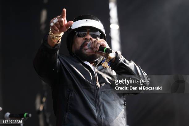 Victor Willis of Village People performs during Riot Fest at Douglas Park on September 15, 2019 in Chicago, Illinois.