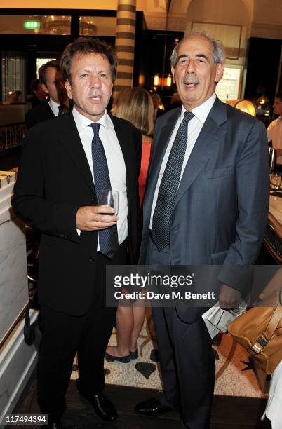 Writer Tom Bower and founding partner of Schillings Keith Schilling attend the Spear's Book Awards 2011 in association with Citi Private Bank at...