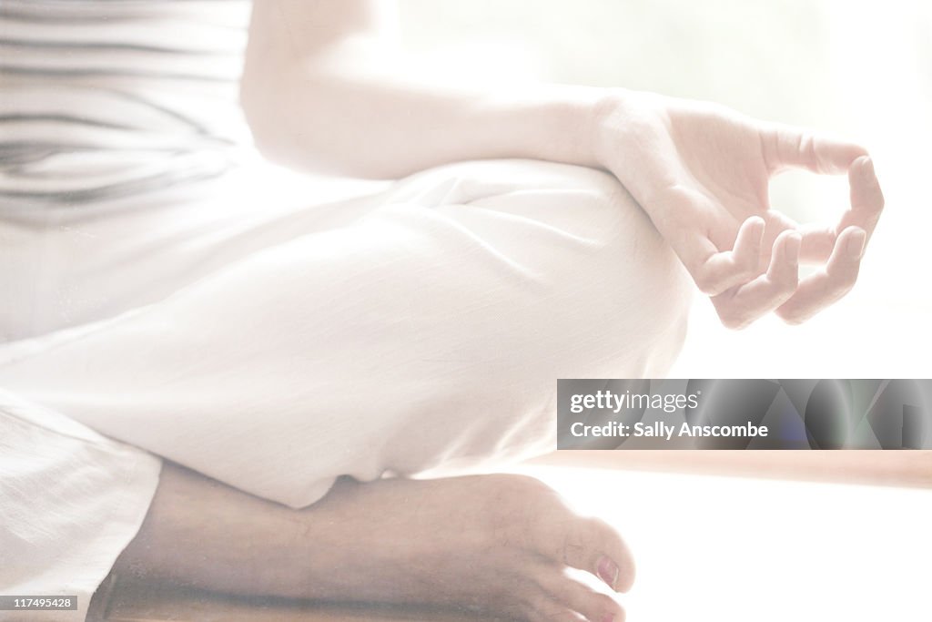 Young woman practicing yoga