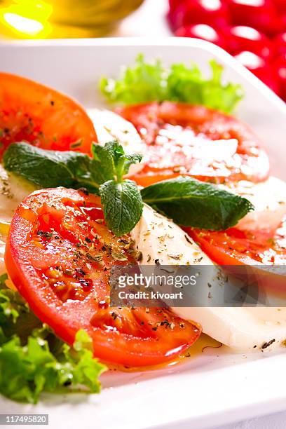 caprese-salat - caprese stock-fotos und bilder