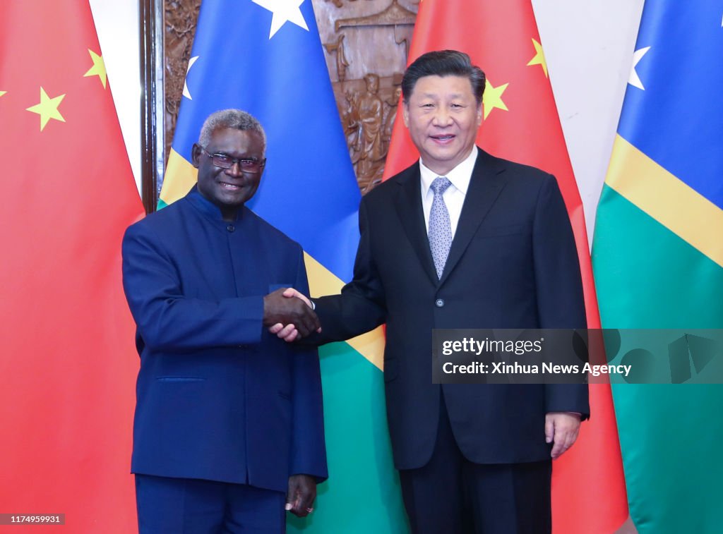 CHINA-BEIJING-XI JINPING-SOLOMON ISLANDS-PM-MEETING (CN)