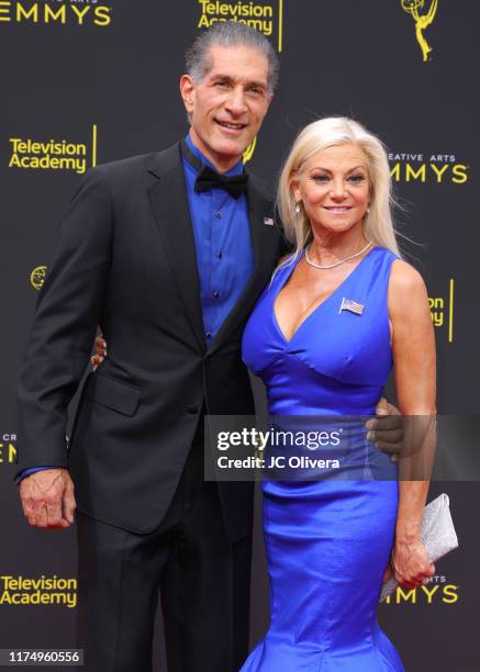 Peewee Piemonte and Julie Michaels attend the 2019 Creative Arts Emmy Awards on September 15, 2019 in Los Angeles, California.