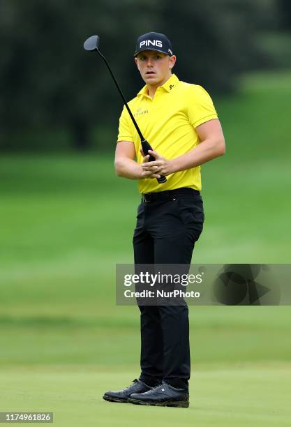 Matt Wallace during the Draw for Rounds 1 and 2 at Golf Italian Open in Rome, Italy on October 10, 2019