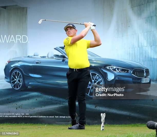 Matt Wallace during the Draw for Rounds 1 and 2 at Golf Italian Open in Rome, Italy on October 10, 2019