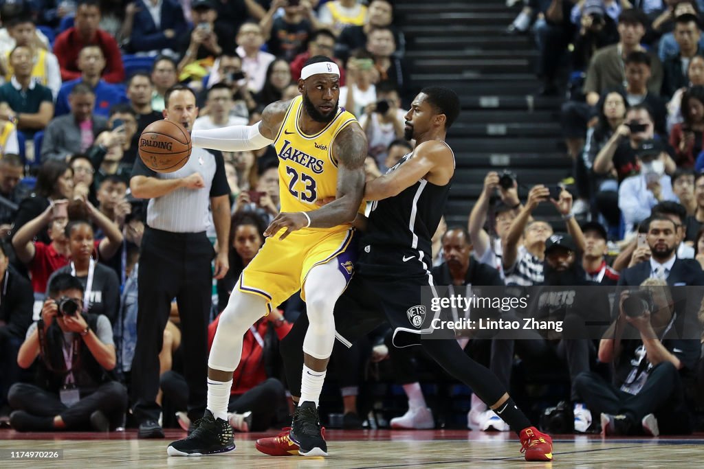 Los Angeles Lakers v Brooklyn Nets - NBA China Games 2019