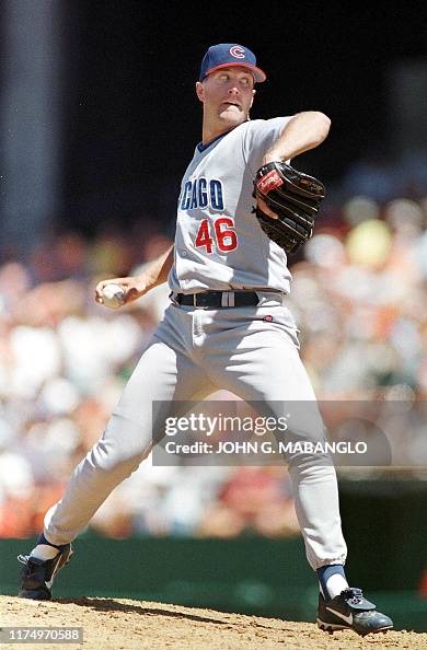Steve Rash Pitcher Chicago Cubs starting pitcher Steve Trachsel winds up for a pitch ...