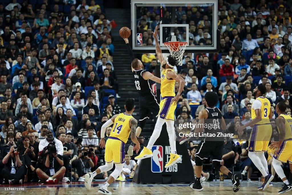 Los Angeles Lakers v Brooklyn Nets - NBA China Games 2019