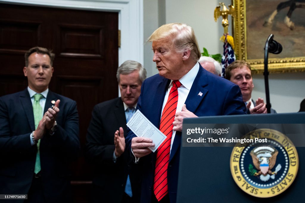 President Donald J. Trump holds Dunn talking points