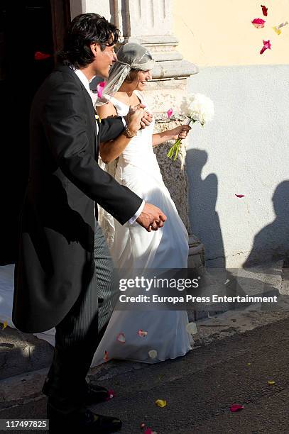 Ex tennis player Nicolas Lapentti and Maria Garcia get married on June 25, 2011 in Ibiza, Spain.