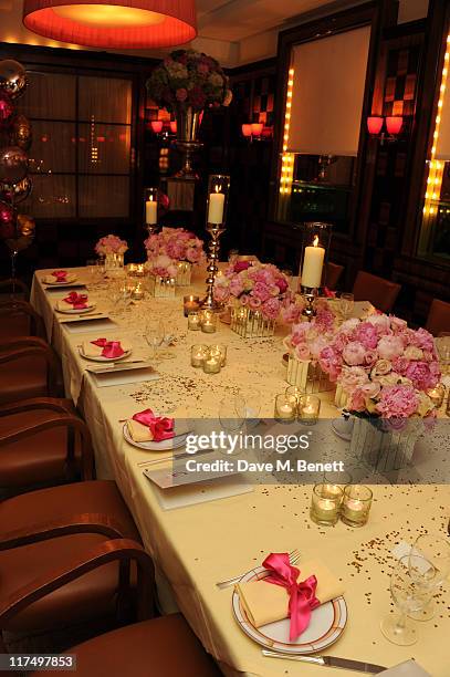 General views as Tamara Ecclestone celebrates her 27th birthday in the private room at Cipriani Restaurant on June 25, 2011 in London.