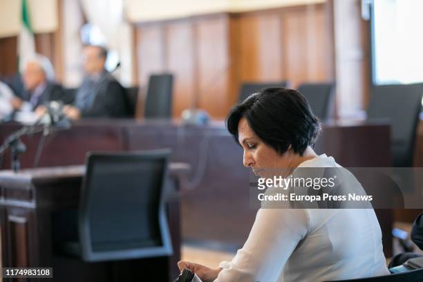 The former manager of Aceitunas Tatis, Gracia Rodríguez, is seen during the trial of Invercaria case on September 16, 2019 in Sevilla, Spain.