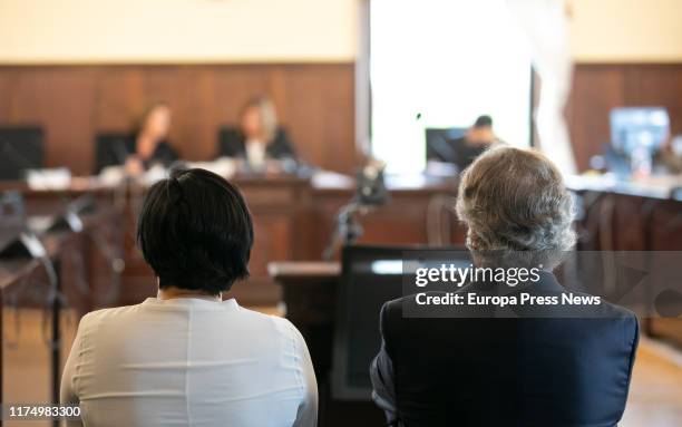 The former manager of Aceitunas Tatis, Gracia Rodríguez , and the former president of Invercaria, Tomás Pérez-Sauquillo , are seen during the trial...