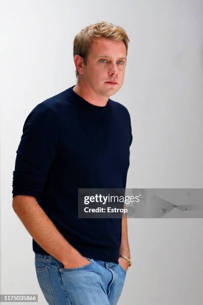 Fashion designer Jonathan Anderson the runway at the JW Anderson on the show during London Fashion Week September 2019 on September 16, 2019 in...