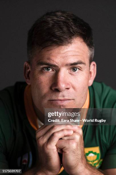 Schalk Brits of South Africa poses for a portrait during the South Africa Rugby World Cup 2019 squad photo call on September 15, 2019 in Tokyo, Japan.