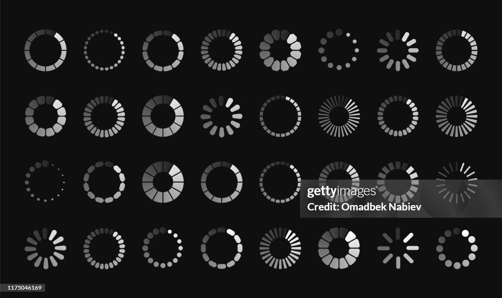 Loading Sign Color Loading Sign Symbol Progress Bar High-Res Vector Graphic - Getty Images
