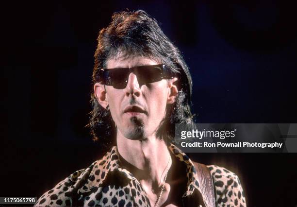 The Cars singer/songwriter Rick Ocasek performs at The Paradise Theater June 29 1978 in Boston MA.