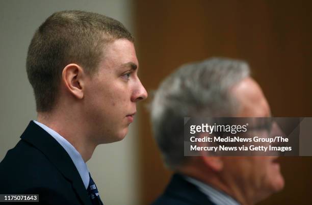 Former Stanford student-athlete Brock Turner pleads not guilty Monday morning Feb. 2 in a Palo Alto, Calif., courtroom to charges related to an...