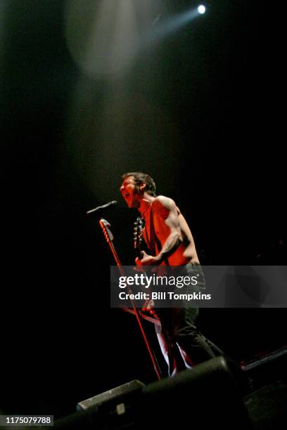 Bill Tompkins/Getty Images Sully Erna of Godsmack performs November 2003 in New York City.