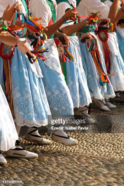 close-up of dancers at spanish parade - castanets stock pictures, royalty-free photos & images