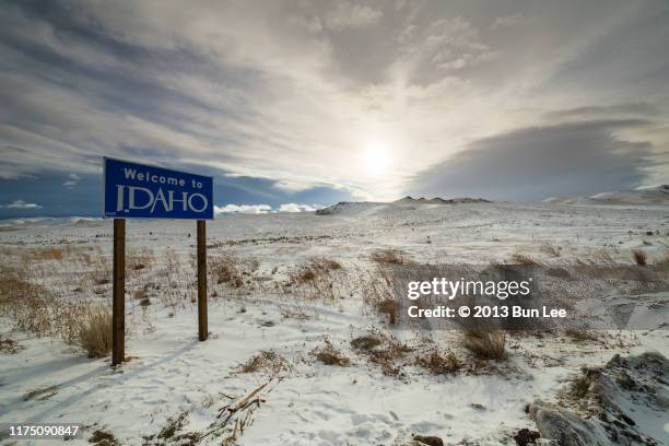 sign of idaho - idaho stock-fotos und bilder