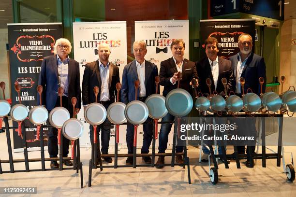 Carlos Lopez Puccio, Tomas Mayer Wolf, Roberto Antier, Jorge Maronna, Horacio Turano and Martin O'Connor of 'Les Luthiers' present 'Viejos...