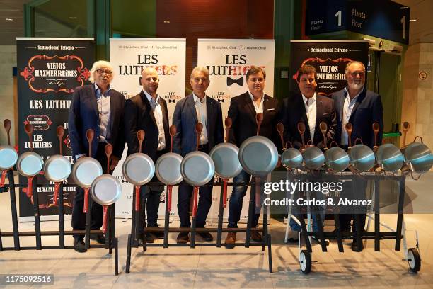 Carlos Lopez Puccio, Tomas Mayer Wolf, Roberto Antier, Jorge Maronna, Horacio Turano and Martin O'Connor of 'Les Luthiers' present 'Viejos...