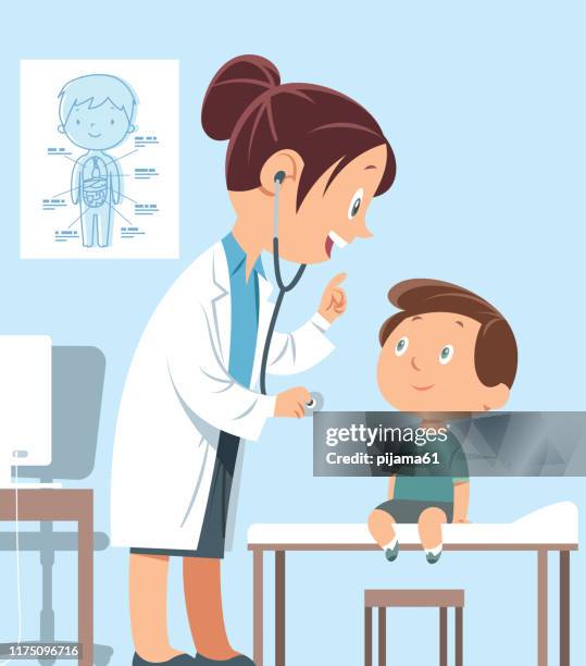 ilustraciones, imágenes clip art, dibujos animados e iconos de stock de médico y el niño - ultrasound scan