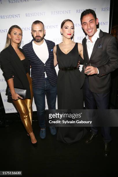 Lira Halilaj, Jon Harari, Janel Tanna and Kevin Shahroozi attend Janel Tanna's Cover Party By Resident Magazine at Philippe Chow on October 9, 2019...