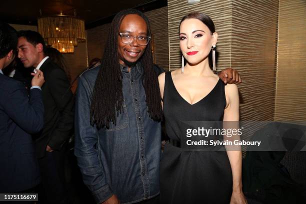 John Simon and Janel Tanna attend Janel Tanna's Cover Party By Resident Magazine at Philippe Chow on October 9, 2019 in New York City.
