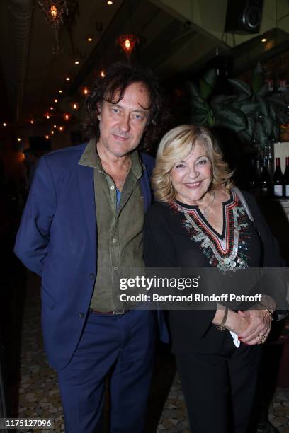 Singer Nicoletta and her husband Jean-Christophe Molinier attend the "5th Trophees du Bien Etre" Award Ceremony at Theatre de la Gaite-Montparnasse...