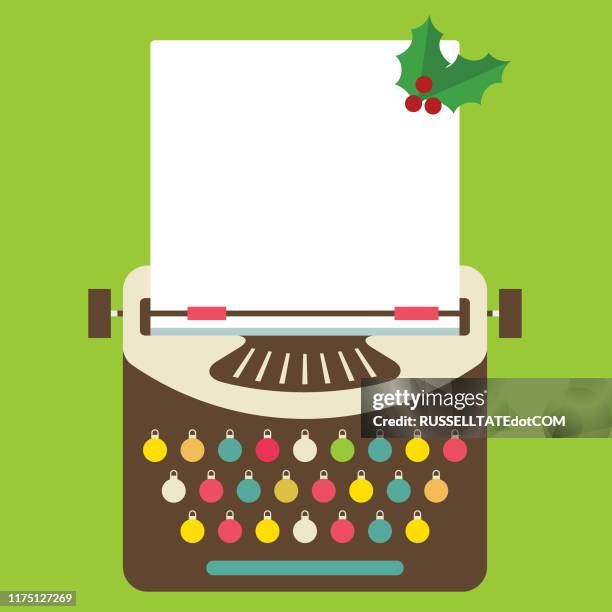 Christmas Typewriter Paper High-Res Vector Graphic - Getty Images