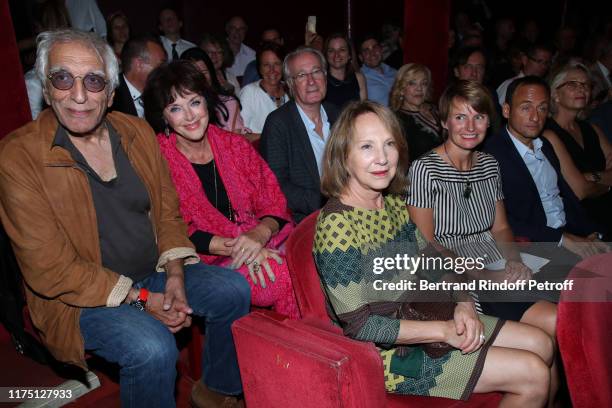 Gerard Darmon, Annie Duperey, Bernard Le Coq, Nathalie Baye, Laureate of a Trophy for the "Projet pour la Conservation des Grands Singes - Project...