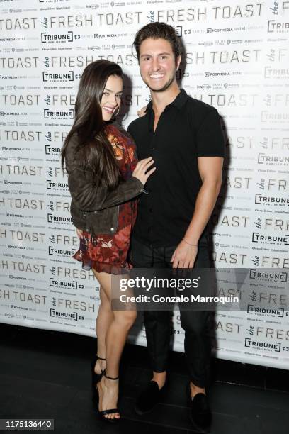 Natalie Negrotti and Jeff Perla attend The Fresh Toast Celebration Event at TAO Downtown on October 7, 2019 in New York City.