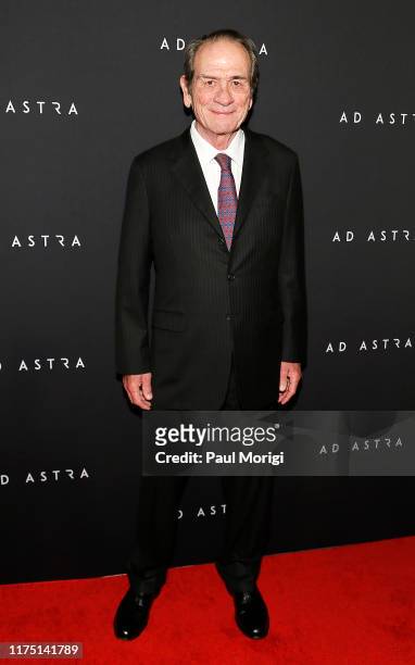 Actor Tommy Lee Jones attends the "Ad Astra" Washington, DC screening at National Geographic Museum's Grosvenor Auditorium on September 16, 2019 in...