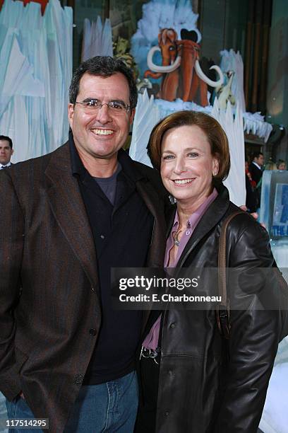 News Corp's Peter Chernin and Megan Chernin during The Hollywood World Premiere of 20th Century Fox's "Ice Age: The Meltdown" at Grauman's Chinese...