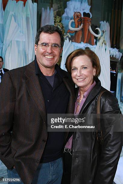 News Corp's Peter Chernin and Megan Chernin during The Hollywood World Premiere of 20th Century Fox's "Ice Age: The Meltdown" at Grauman's Chinese...