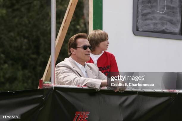 Governor Arnold Schwarzenegger and son Patrick Schwarzenegger