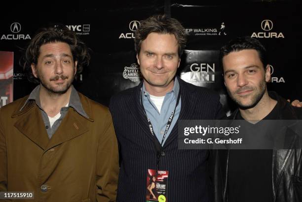 Reg Rogers, Bruce Leddy and David Alan Basche during 11th Annual Gen Art Film Festival - "Shut Up And Sing" Premiere at Clearview Chelsea West Cinema...