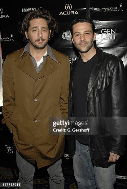 Reg Rogers and David Alan Basche. During 11th Annual Gen Art Film Festival - "Shut Up And Sing" Premiere at Clearview Chelsea West Cinema in New York...