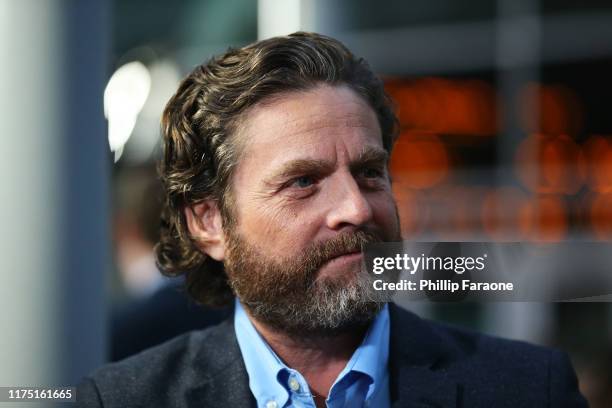 Zach Galifianakis attends the LA premiere of Netflix's "Between Two Ferns: The Movie" at ArcLight Hollywood on September 16, 2019 in Hollywood,...