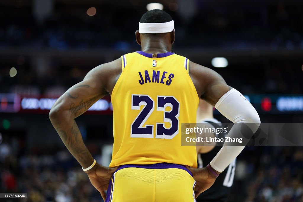 Los Angeles Lakers v Brooklyn Nets - NBA China Games 2019