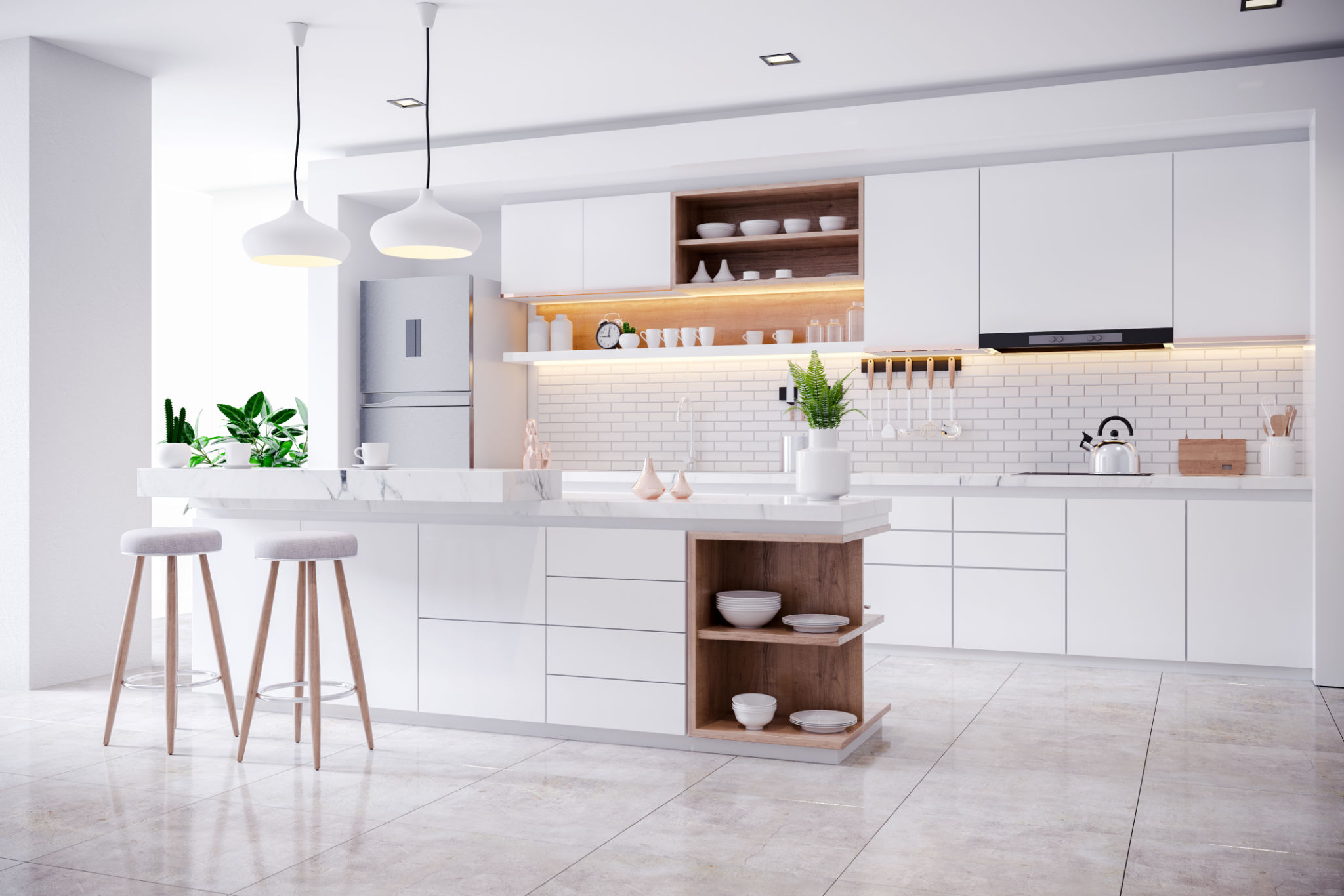 modern backsplash