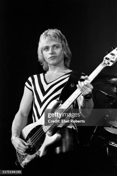 Ben Orr performing with 'The Cars' at the Markthalle in Hamburg, Germany on November 14, 1978.