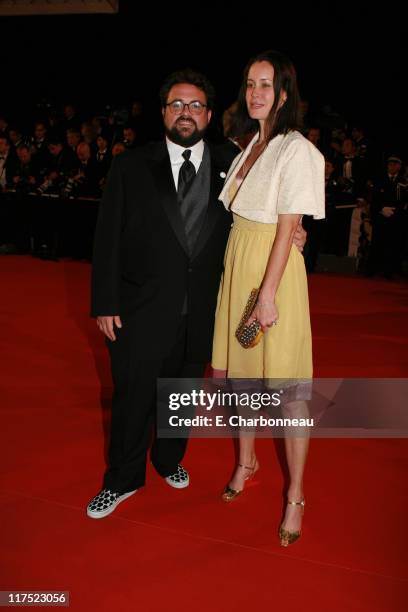 Kevin Smith and Jennifer Schwalbach Smith during 20th Century Fox Premiere of "X-Men: The Last Stand" at Palais des Festivals in Cannes, France.