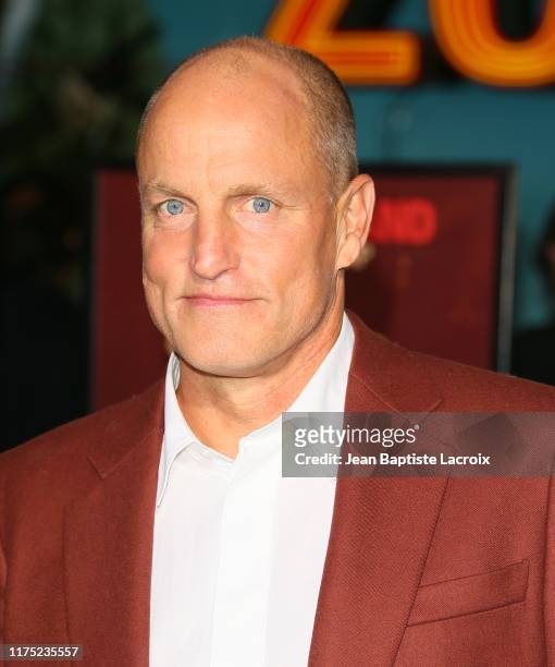 Woody Harrelson attends the "Zombieland Double Tap" Sony Pictures Premiere at Regency Village Theatre on October 10, 2019 in Westwood, California.