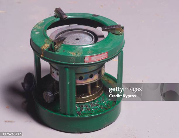 simple diesel (or oil lamp or kerosene) cooker (with 8 wicks) - paraffin stock pictures, royalty-free photos & images