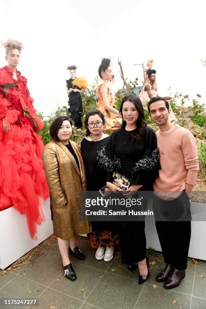 Queennie Yang, Caroline Hu, Wendy Yu, CEO & Founder of Yu Holdings and Imran Amed attend a presentation in celebration of BoF China Prize 2018 winner...