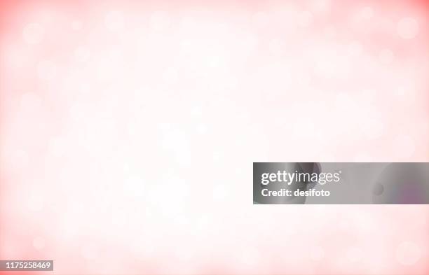 weiche rosa und weiß gefärbt bling defokussiert bokeh horizontale hintergründe stock vektor-illustration. weihnachten winter weiß und rot gefärbt entosert - birthday background stock-grafiken, -clipart, -cartoons und -symbole