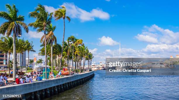 florida (us) - west palm beach, palm harbor marina - west palm beach stock pictures, royalty-free photos & images